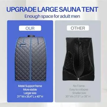 TOREAD Personal Steam Sauna Spa - Fast Heating & Portable