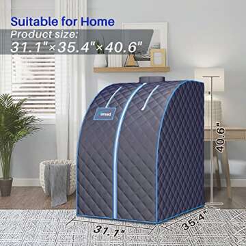 TOREAD Personal Steam Sauna Spa - Fast Heating & Portable