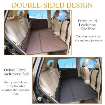 Non-Inflatable Car Mattress, Double-Sided Design, Car Bed Travel Camping Car Mattress, Bed Backseat ...