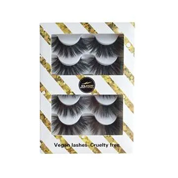 JIMIRE High Volume 3D False Eyelashes Pack of 5 Pairs