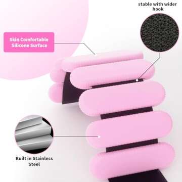 YOVKOK Ankle Weights - Adjustable for All Workouts