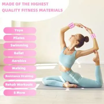 YOVKOK Adjustable Ankle Weights for Fitness and Recovery