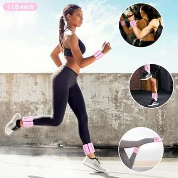 YOVKOK Adjustable Ankle Weights for Fitness and Recovery