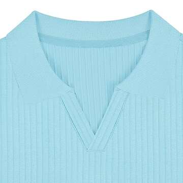 Gnvviwl Men's Muscle V Neck Polo Shirt - Stylish Comfort