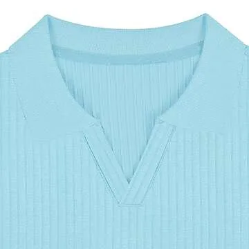 Gnvviwl Men's Muscle V Neck Polo Shirt - Stylish Comfort