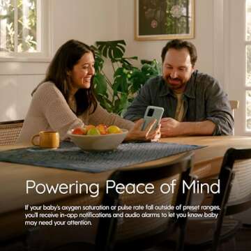 Masimo Stork Vitals+ - FDA Cleared Smart Baby Monitoring System (Boot + Sensor + Camera + App), Monitors Pulse Rate, Oxygen Saturation & Skin Temp (Discontinued)