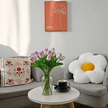 Mandy's 20pcs Fake Light Purple Tulip Flowers for All Occasions