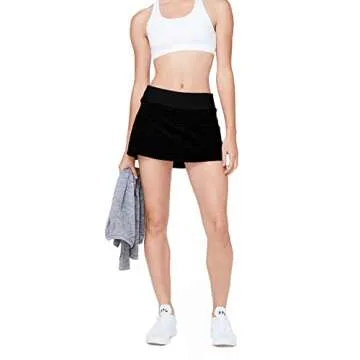 MCEDAR Pleated Tennis Skirts for Women with Pockets Golf Skorts Workout Running Sports Athletic Skirts Casual Black/6