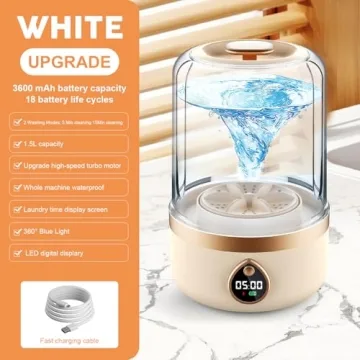 Portable 1.5L Wireless Mini Washer for Effortless Cleaning