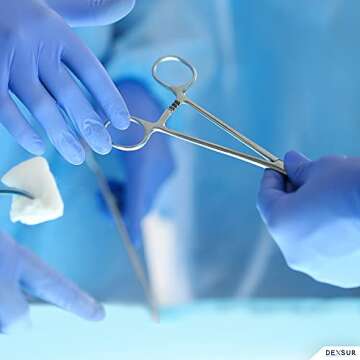 DEXSUR Precision Kelly Hemostat Forceps | 6.25" Stainless Steel Clamp