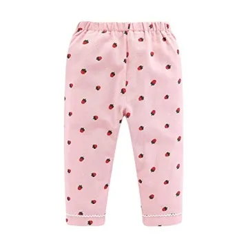 Mud Kingdom Girls Strawberry Print Cotton Pajamas 4T
