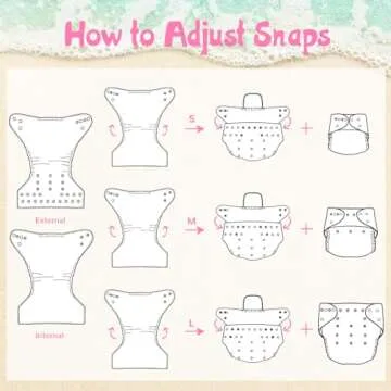 Babygoal Baby & Toddler Girl and Boy Swim Diapers, Reusable Adjustable Washable One Size Fits 6M-3T Gifts and Swimming Lessons 3 Pack 3ZSD04