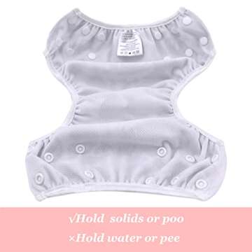 Babygoal Baby & Toddler Girl and Boy Swim Diapers, Reusable Adjustable Washable One Size Fits 6M-3T Gifts and Swimming Lessons 3 Pack 3ZSD04