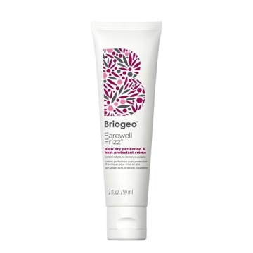 Briogeo Farewell Frizz Blow Dry Perfection & Heat Protectant Crème, Anti Frizz Hair Cream with Arga...