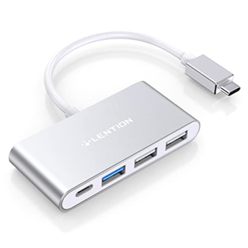 LENTION 4-in-1 USB-C Hub: Expand Connectivity with Type C, USB 3.0, USB 2.0
