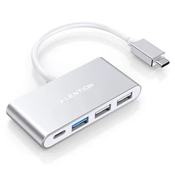 LENTION 4-in-1 USB-C Hub: Expand Connectivity with Type C, USB 3.0, USB 2.0