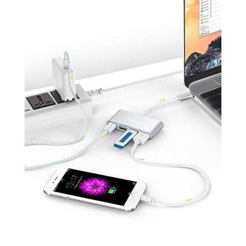 LENTION 4-in-1 USB-C Hub for MacBook Pro and More
