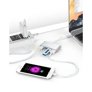 LENTION 4-in-1 USB-C Hub for MacBook Pro and More