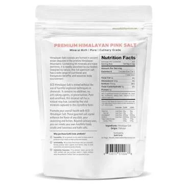 Earth Circle Premium Himalayan Unrefined Pink Fine Grain Salt, Pure Culinary Grade - Kosher, Nutrient and Mineral Dense, 1 Pound (Pack of 2)