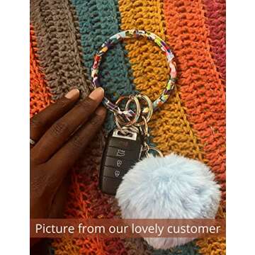 Stylish Heesch Bangle Key Ring Bracelet for Women