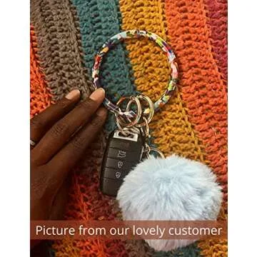 Stylish Heesch Bangle Key Ring Bracelet for Women