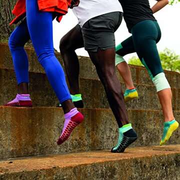 Balega Hidden Comfort No-show, Heel Tab, Running Socks for Men and Women (White & Black, Charcoal & Gray Medium, Set of Socks)