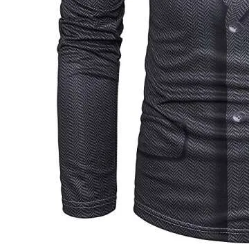 Stylish GRATJCIN Tuxedo Print T-Shirt for Men