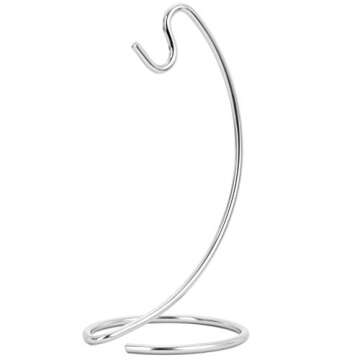Homeries Banana Holder Modern Banana Rack Hanger Tree Stand Hook for Kitchen Countertop. Satin Nickel Banana Holder Keeper Stand (Satin Nickel)