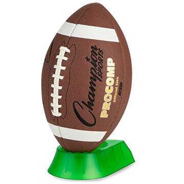 Champion Sports Triplex 3-in-1 Premium Football Kicking Tee for Enhanced Kickoff Practice