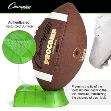 Champion Sports Triplex 3-in-1 Premium Football Kicking Tee