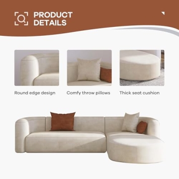 Acanva Luxury Velvet Sofa Modern Minimalist Design