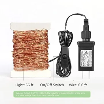 Lighting EVER 66 ft Plug in Fairy Lights 200 LED