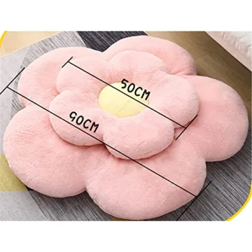 YILANLAN Cute Flower Cushion Plush Floor Pillow
