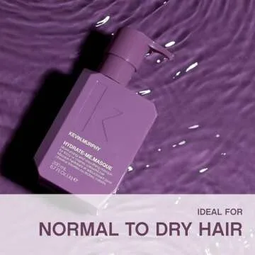 KEVIN.MURPHY HYDRATE-ME.MASQUE - Hair Masque for Damaged Hair - For Normal to Dry Hair - Hair Repair Formula - With Baobab Seed Oil & Rose Hip - Sulphate Free Hair Care - 200 mL / 6.7 fl oz