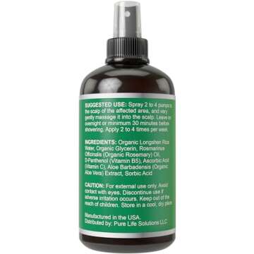 Longsheng Rice Water & Rosemary Spray for Hair Growth