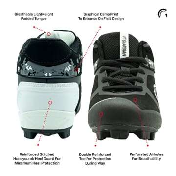 Guardian Baseball Cleats Youth Boys and Girls. High Top Youth Baseball Cleats. Boys Baseball Cleats ...