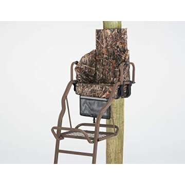 Supreme Slumper Replacement Tree Stand Seat with 4 Inch Thick Cushion for Extreme Hunting Comfort,Universal Fitting