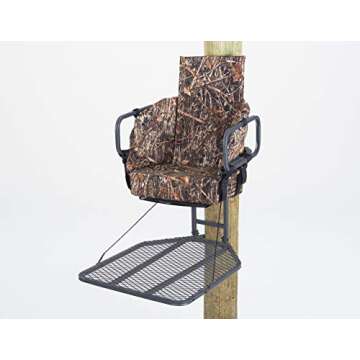 Supreme Slumper Replacement Tree Stand Seat with 4 Inch Thick Cushion for Extreme Hunting Comfort,Universal Fitting