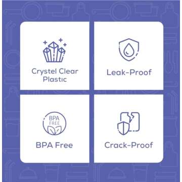 Comfy Package [100 Sets - 1 oz.] Plastic Disposable Portion Cups With Lids, Souffle Cups