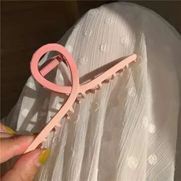 Pink Hair Clips,metal Hair Claw Clips Hair Clips for Thick Thin Hair Nonslip Clip Strong Hold for Wo...