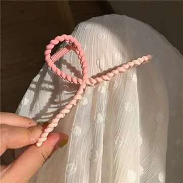 Pink Hair Clips,metal Hair Claw Clips Hair Clips for Thick Thin Hair Nonslip Clip Strong Hold for Women and Girls Hair Accessories Gifts (3)