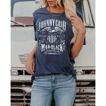 Vintage Country Music Tshirt for Women - Nashville Style Tee