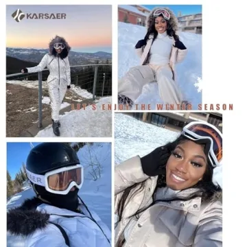 Karsaer Ski Goggles Anti-Fog with 100% UV Protection