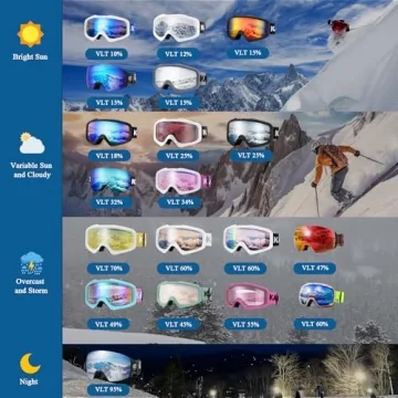 Karsaer Ski Goggles Anti-Fog with 100% UV Protection