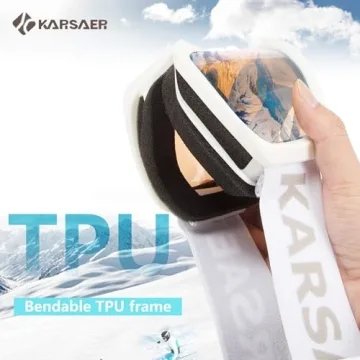 Karsaer Ski Goggles Anti-Fog with 100% UV Protection