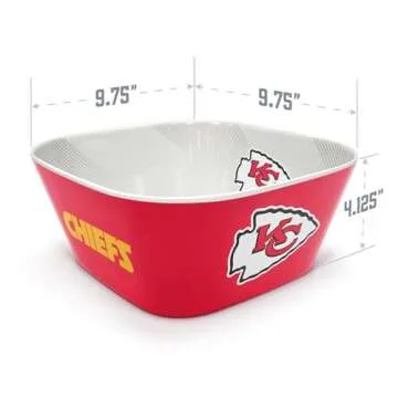 YouTheFan NFL Kansas City Chiefs Large Party Bowl