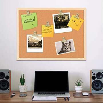 Gold Bull Hinge Paper Clips - Coideal 10 Pack 2 Inch Stainless Steel Large Metal Binder Clips for Pictures Photos, Home Kitchen, Office Supplies (50 mm)