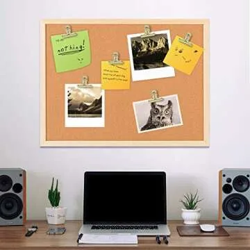 Gold Bull Hinge Paper Clips - Coideal 10 Pack 2 Inch Stainless Steel Large Metal Binder Clips for Pictures Photos, Home Kitchen, Office Supplies (50 mm)