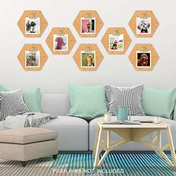 Gold Bull Hinge Paper Clips - Coideal 10 Pack 2 Inch Stainless Steel Large Metal Binder Clips for Pictures Photos, Home Kitchen, Office Supplies (50 mm)