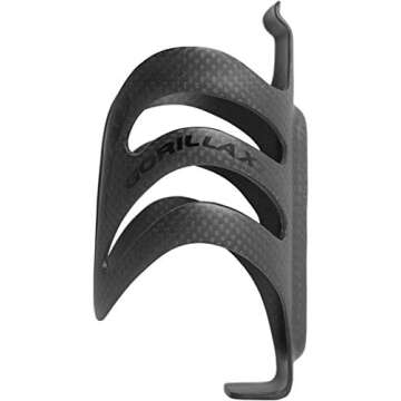 XLAB Gorilla XT Carbon Water Bottle Cage for Triathlon and Road Bikes 14 pounds of Grip Force – Matte Black